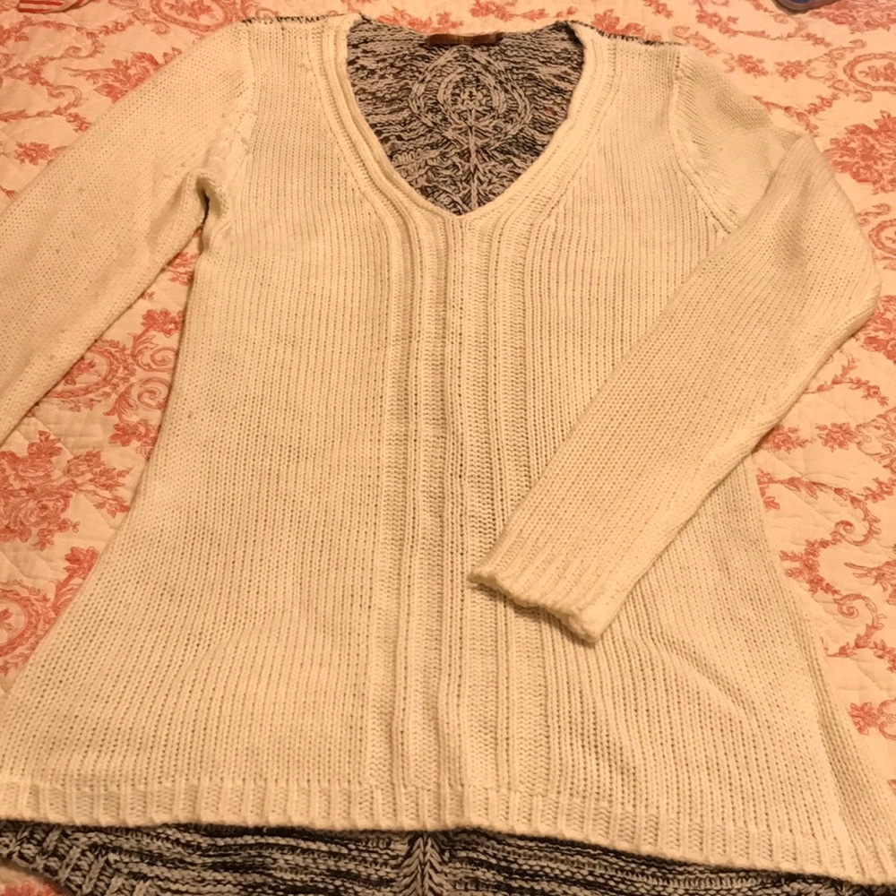 Cream and Black sweater