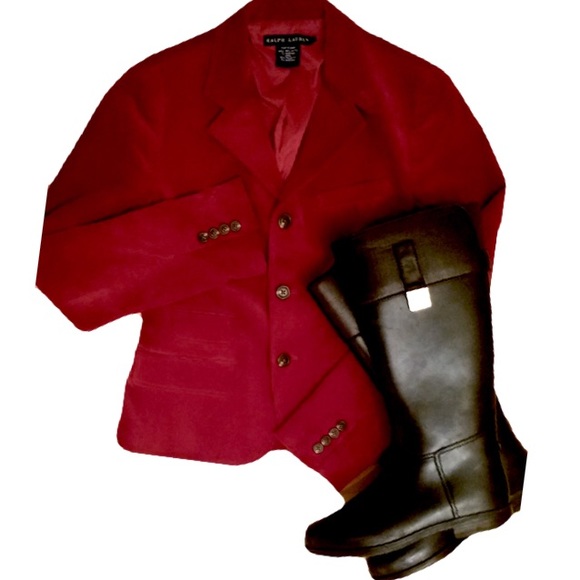 Ralph Lauren Red Corduroy Blazer - Picture 1 of 5