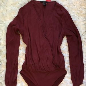 Forever 21 Women's Bodysuit Long Sleeve Medium