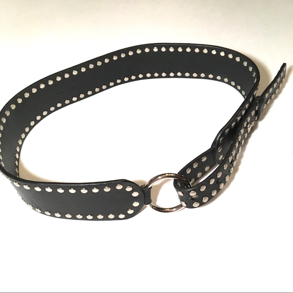 Olga Santini Studded Italian Leather Belt