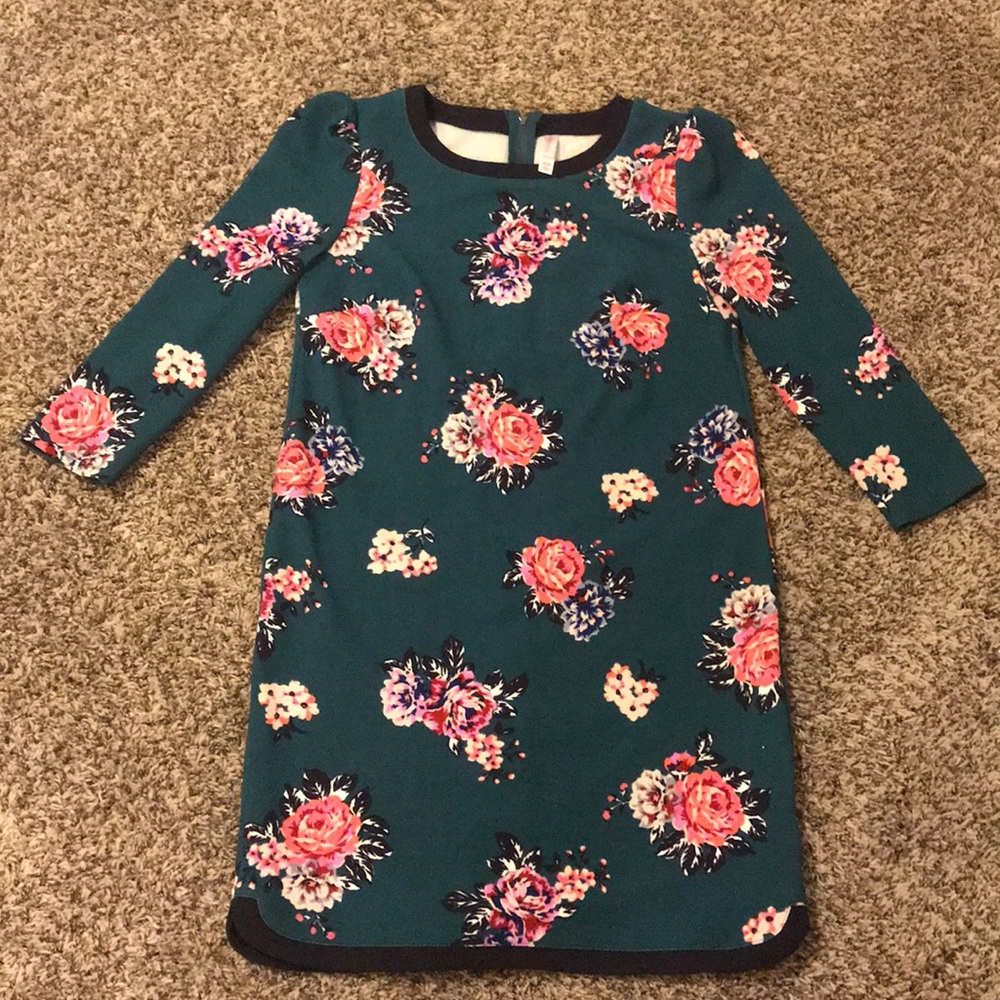 Green flower dress