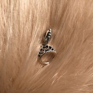 PANDORA Tiara Hearts Dangle Charm