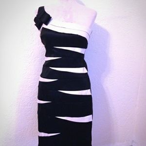 Black & White Cocktail Dress