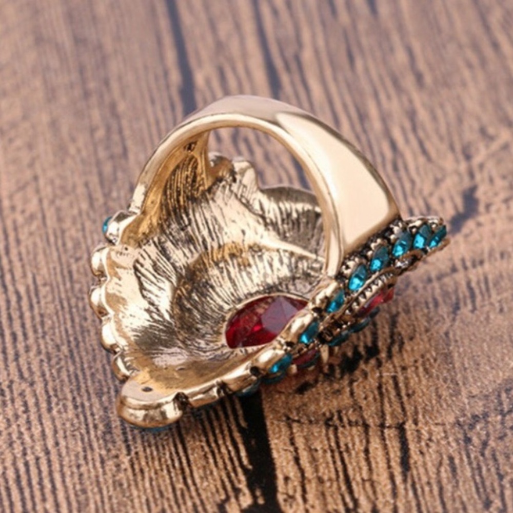 🆕 BOHO Colorful Crystal Rhinestones Ring - Picture 5 of 7