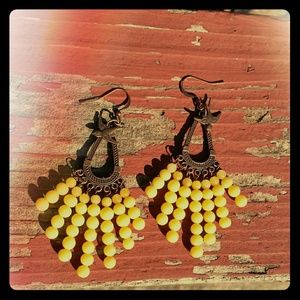 Yellow Free Bird Earrings