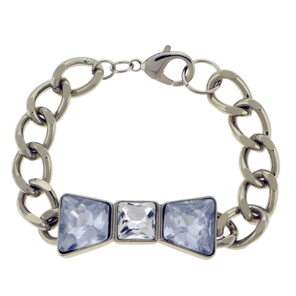 Lane Bryant Jewelry - NWOT Silver chain bracelet with crystal LBB17nc