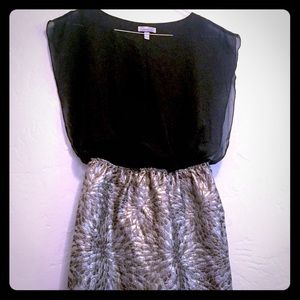 Speechless Black & Silver Cocktail Dress