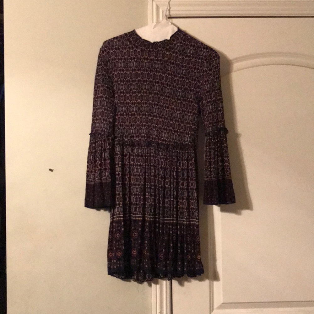 Sexy Floral Bell sleeve dress
