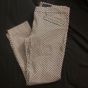 White & Blue Checkered Pants