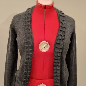 Women's Brooks Brothers Wool Ruffled Sweater