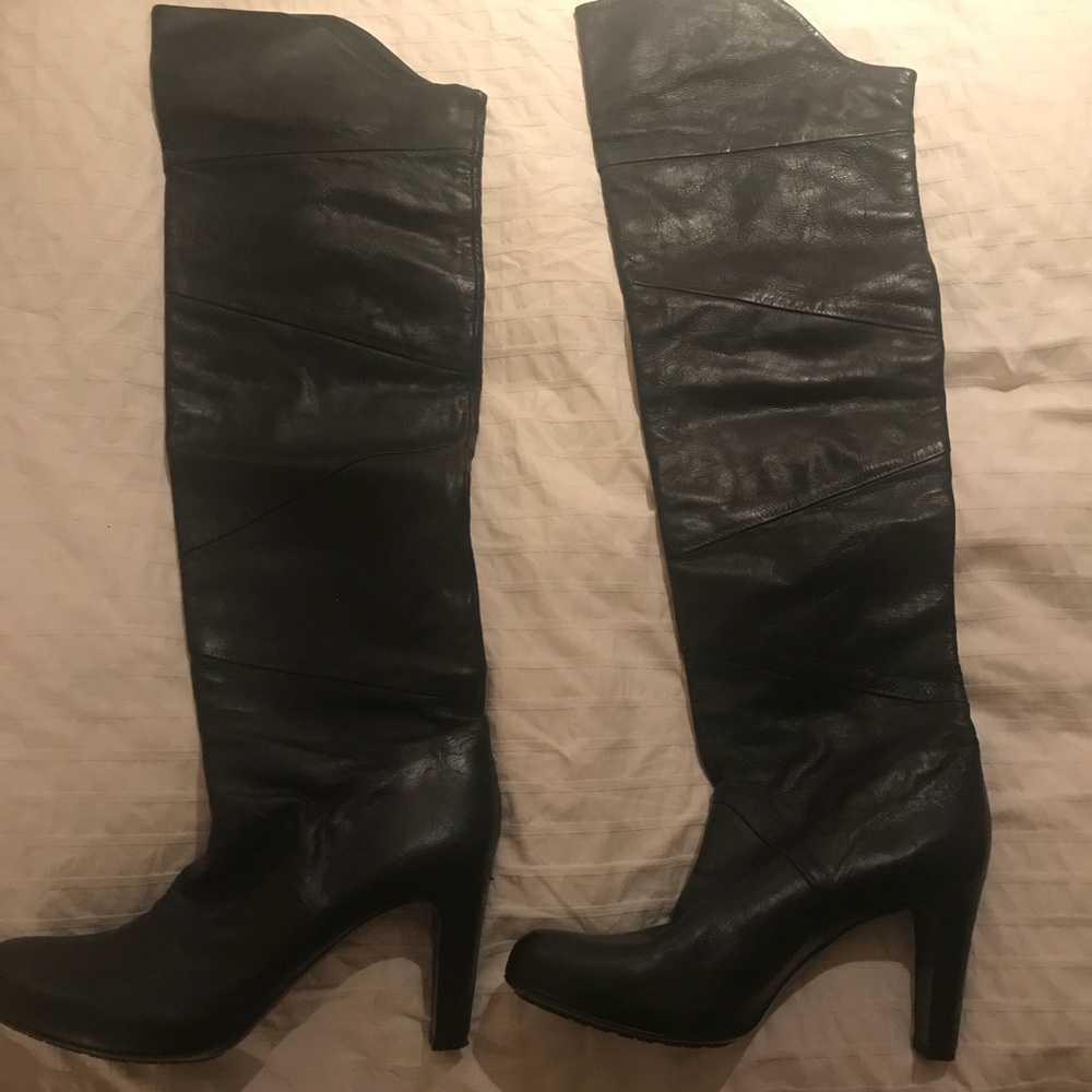 Roberto del Carlo Leather OTK Boots