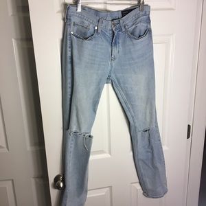 Pacsun men’s skinny distressed knee jeans