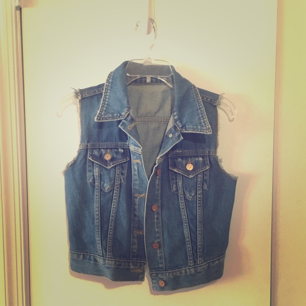 Free People Denim Vest