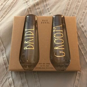 Rae Dunn collectable champagne flutes