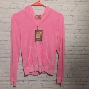 Juicy terry cloth hoodie NWT sz L