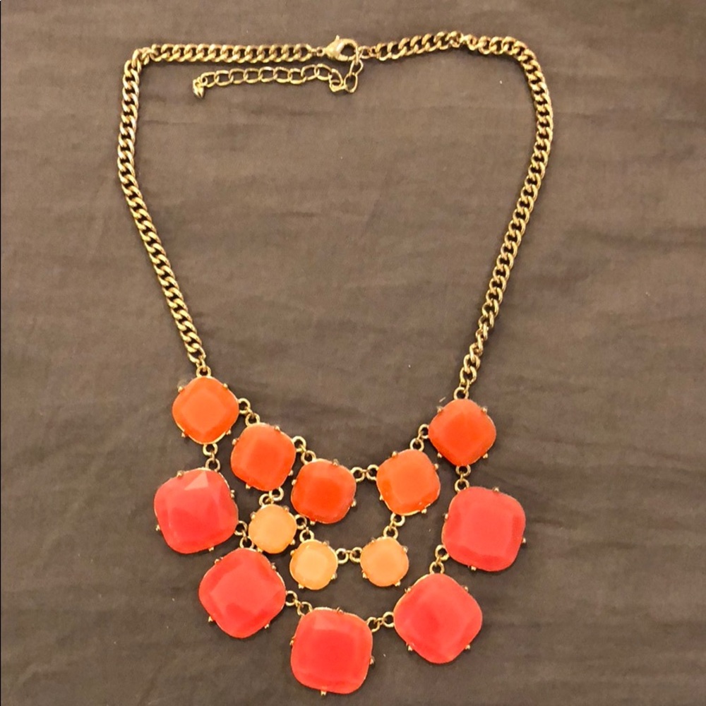 Coral & Pink Statement Necklace