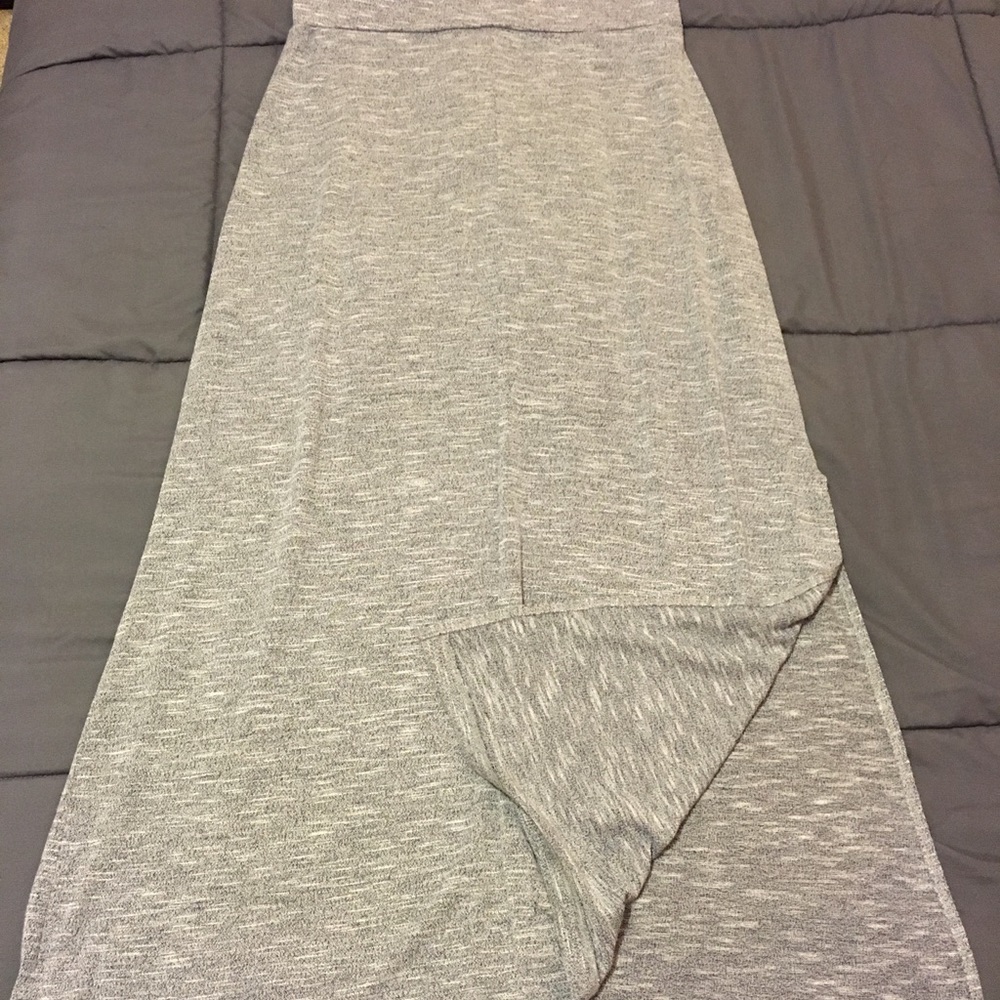 Light grey maxi skirt