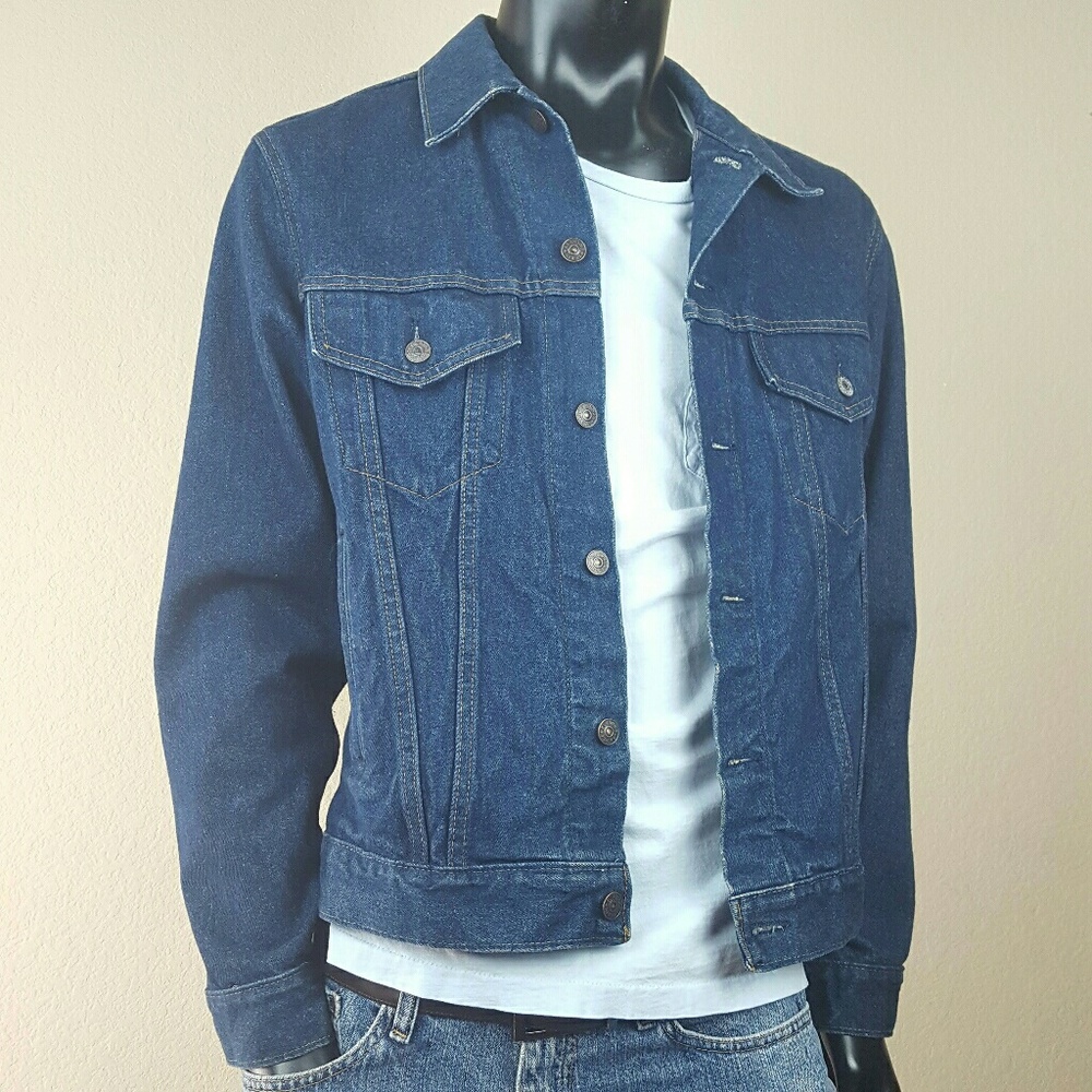Vintage 90s Plain Pockets Denim Jean Jacket