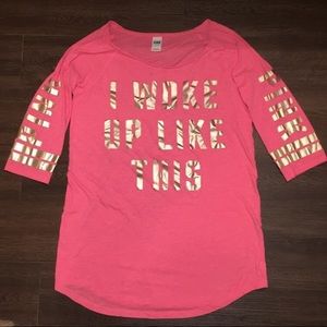 ✨Pink Victoria's Secret, Long Sleep Shirt✨
