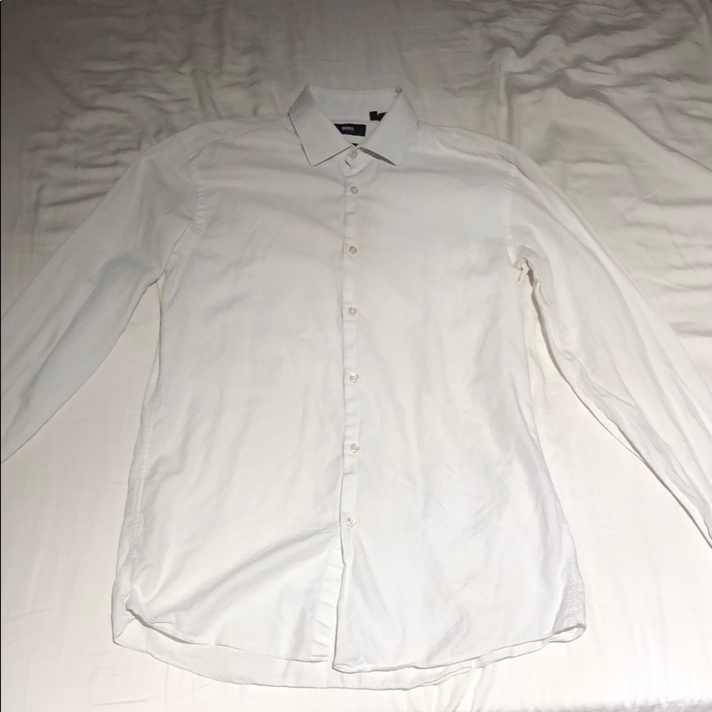 White Hugo Boss Dress Shirt