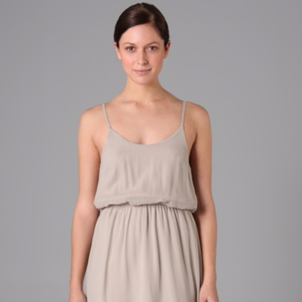 Alice + Olivia grey slip chiffon dress NWT Medium