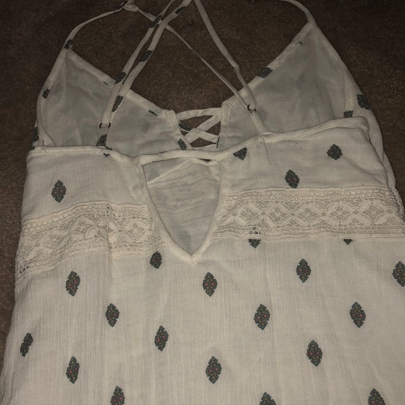 White patterned sun dress - Picture 3 of 3