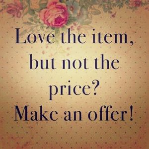 Love an item make an offer 😉