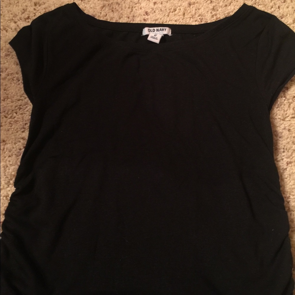 Solid Black Maternity Top. Soft and comfy:)