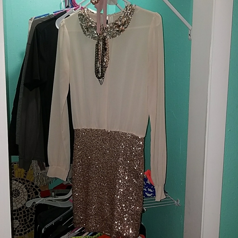Mustard Seed sparkly party dress Small