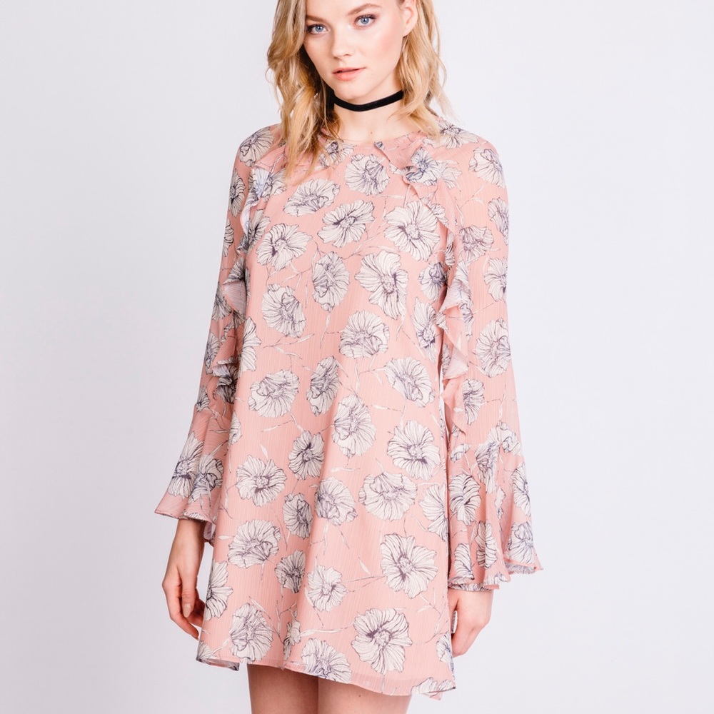 Long Sleeve Floral Dress