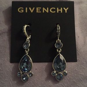Givenchy Silver -Tone Teardrop Earrings