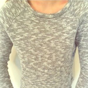 Cozy Blue and White Speckled Sweater