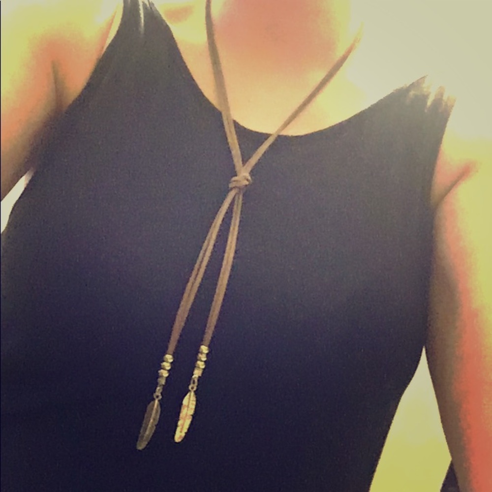 Feather necklace