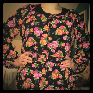 Betsey Johnson flowered shirt!
