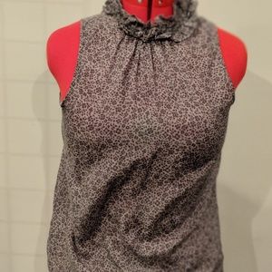 Gray GAP Floral Blouse