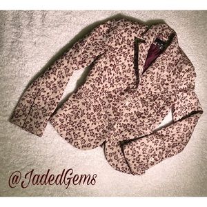 H&M Embroidered Floral Blazer