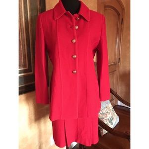 Red Suit Jacket New with Gold Buttons
