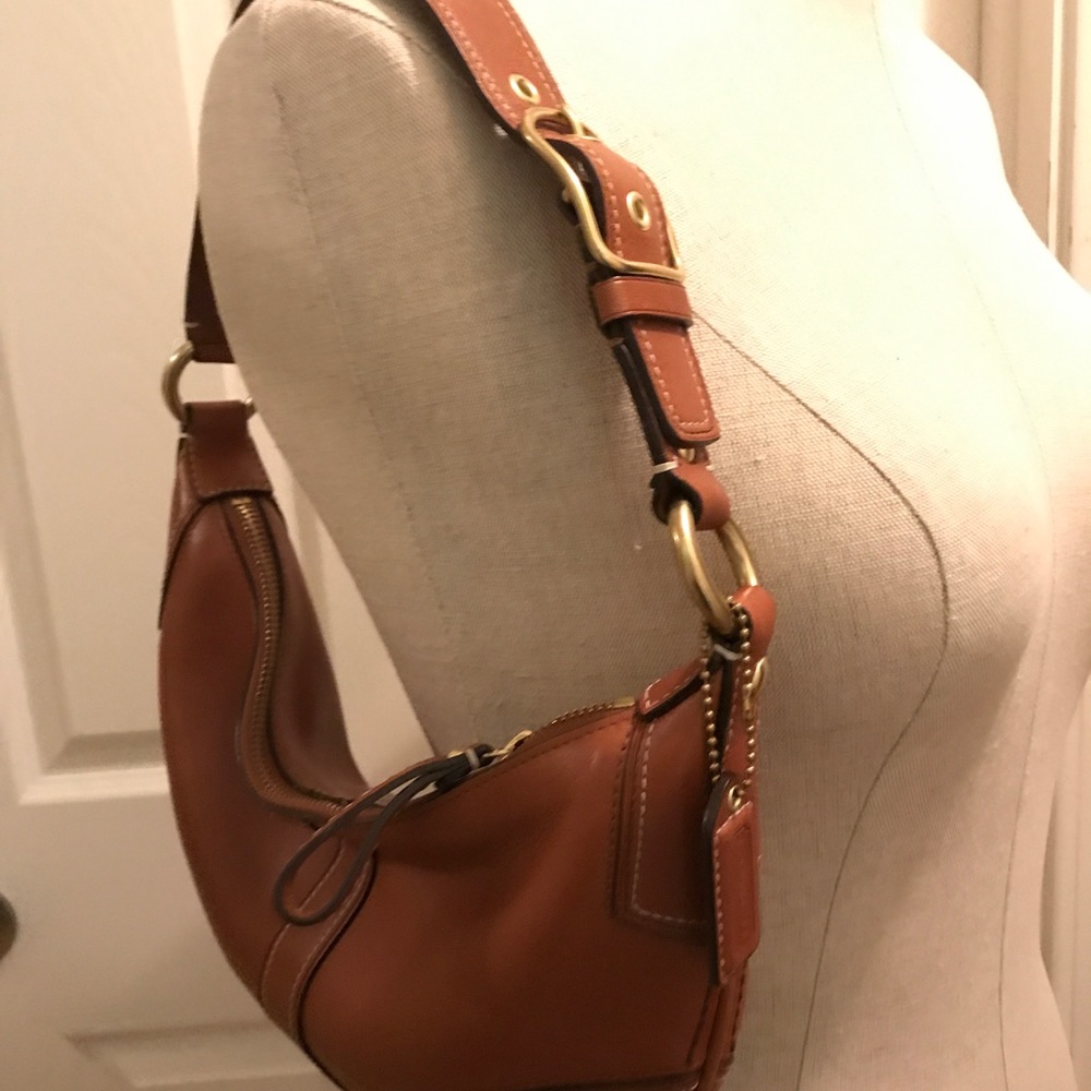 Coach brown leather handbag