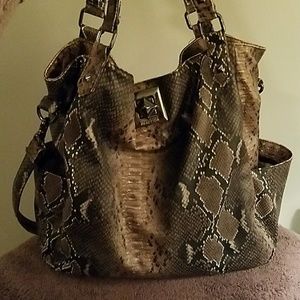 Kenneth Cole Reaction faux snake print bag