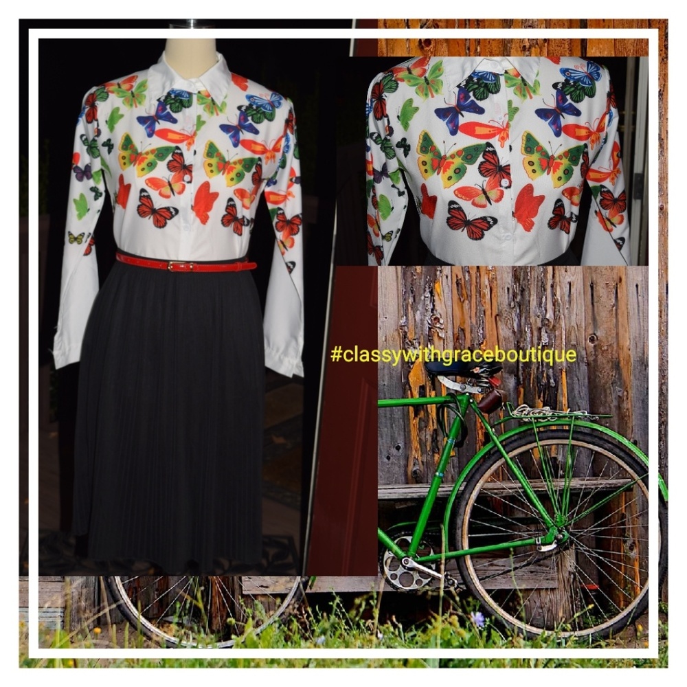 3 for $10 BUTTERFLY BLOUSE (blouse only)