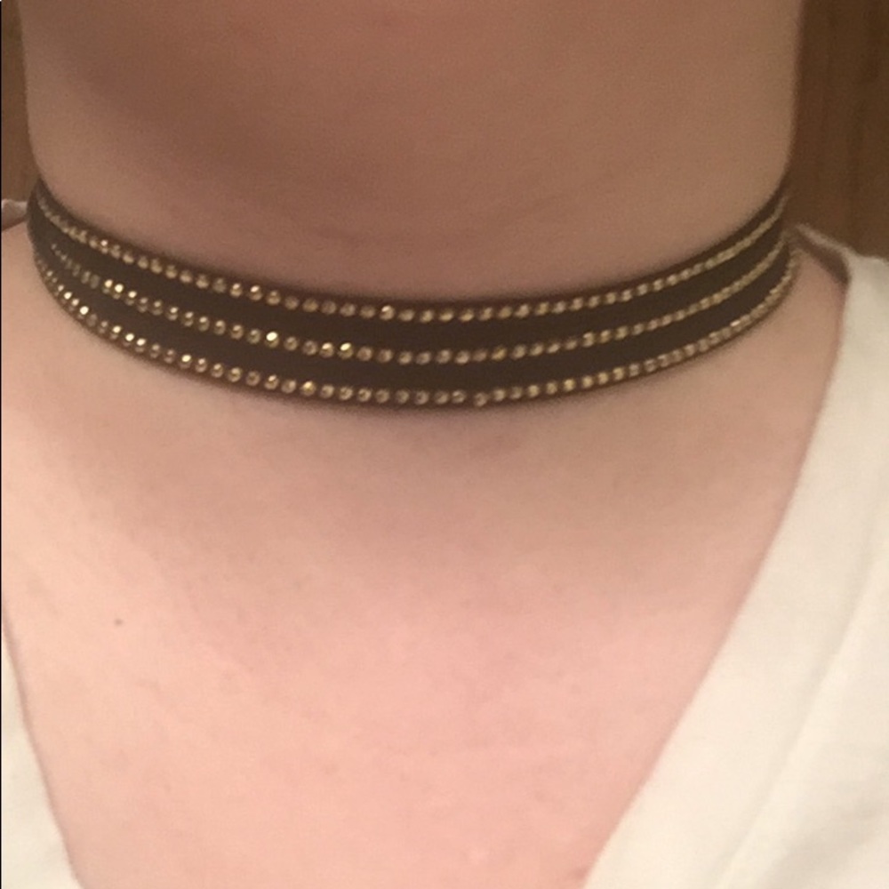 Black and Gold Choker!