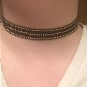 Black and Gold Choker!