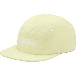 Supreme Side Zip Camp Cap Pale Lime
