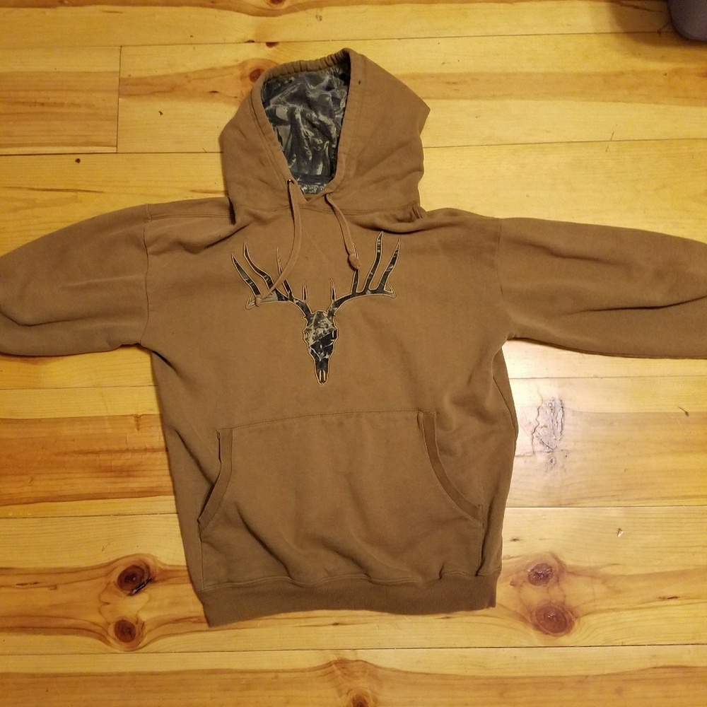 Cabellas Realtree Brown and Camo Hoodie