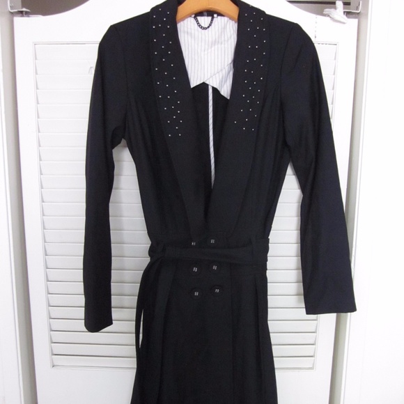 William Rast BLACK DRESS COAT small - Picture 1 of 5