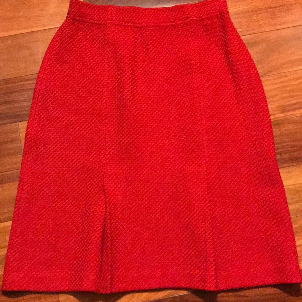 St. John Red skirt elegant skirt New
