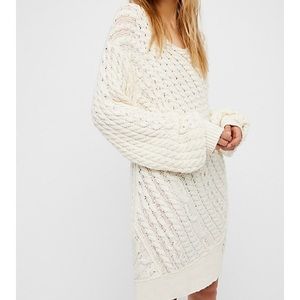 Twisted Reality Sweater Mini Dress Free People