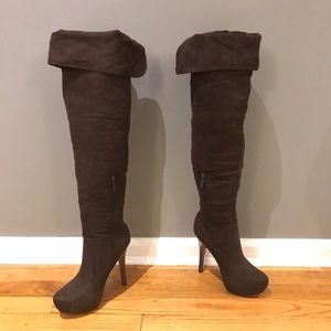 Shoes - NWT over the knee faux suede boots Shoes - NWT over the knee faux suede boots