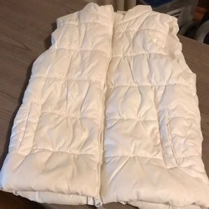 Carters white puffer vest