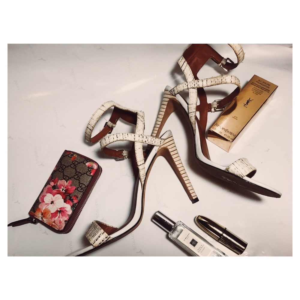 REBECCA MINKOFF double ankle strap heels